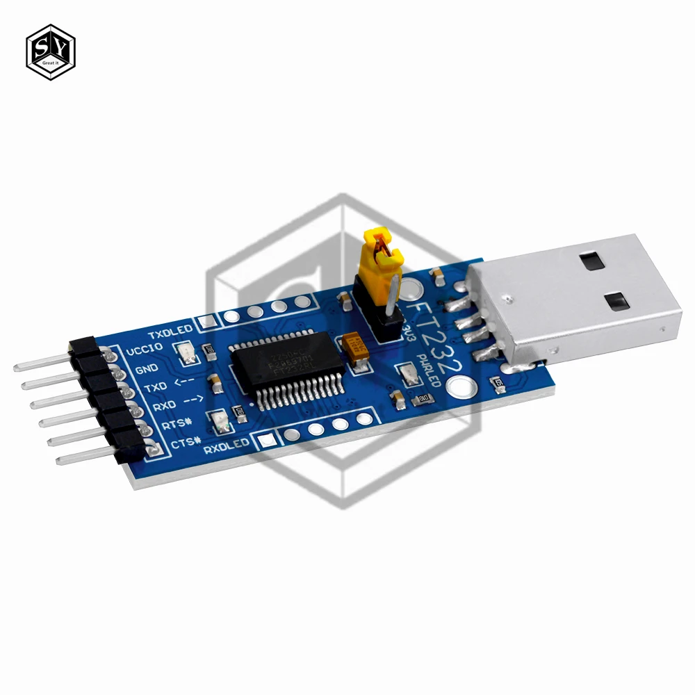 FT232 وحدة المنفذ التسلسلي للعزل الكهروضوئي USB 3.3 فولت 5.5 فولت إلى محول TTL عزل FT232RL FTDI لاردوينو