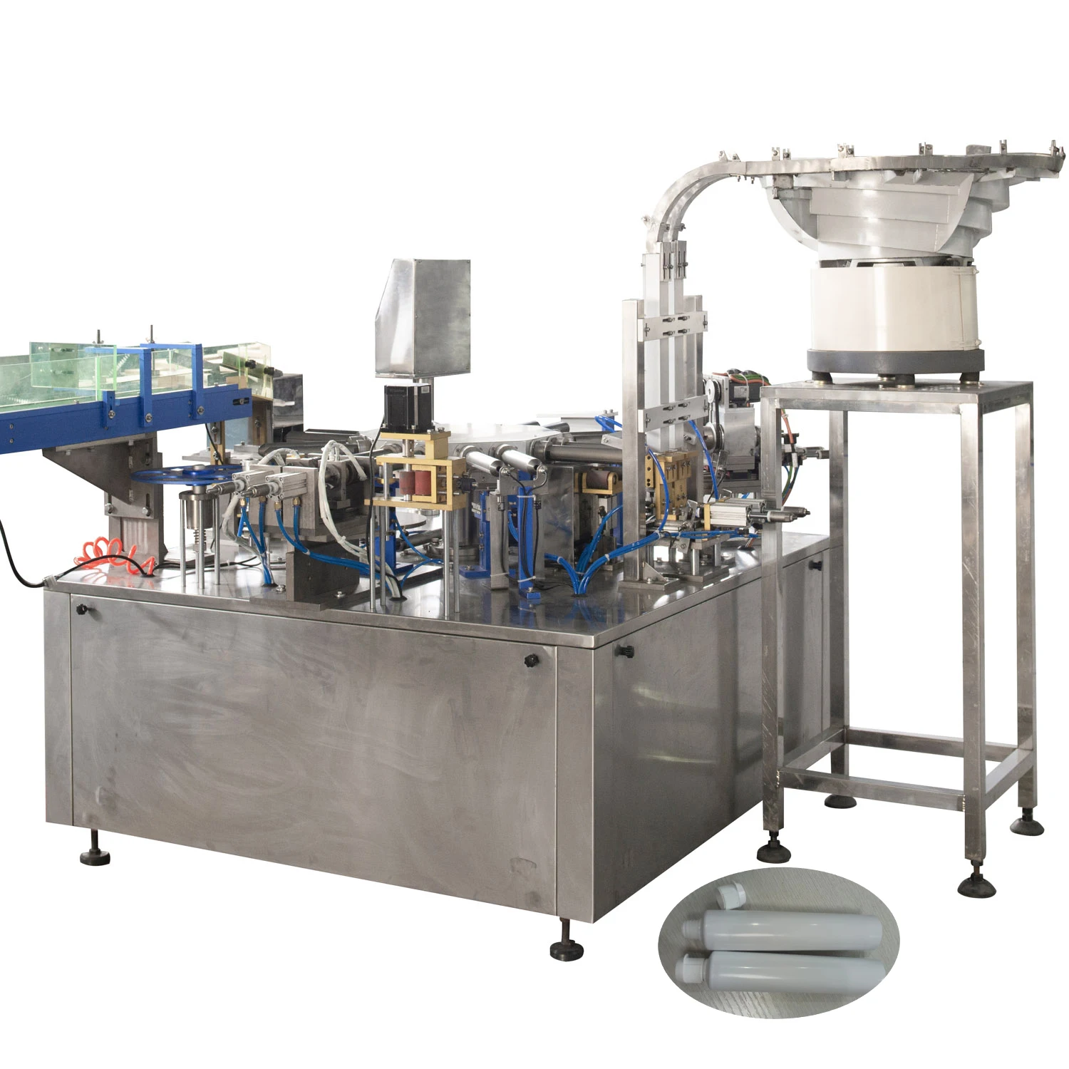 Soft toothpaste tube top sealing machine from China