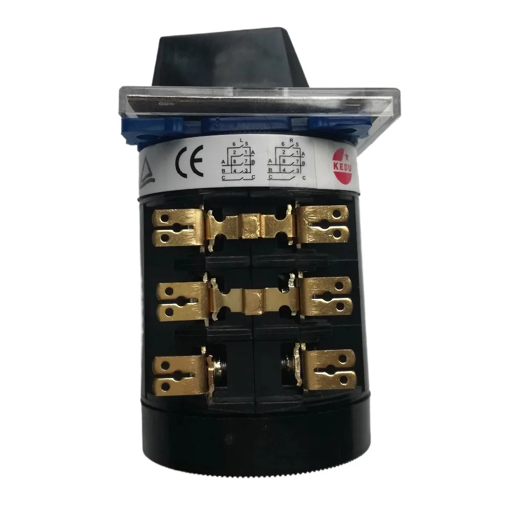 ZH-B 250V-400V 16(8)A Industrial ON-OFF-ON Universal Switches Change-over Switch Permutator for Control Motor Reverse Direct