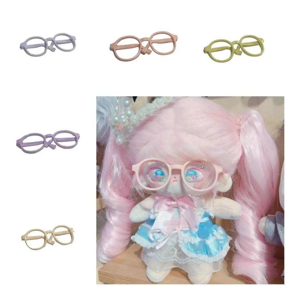 Popaccessoire Macaron Doll Bril Plastic Transparante Pop Ronde Bril Snoep Kleur Ronde Ronde Transparante Bril