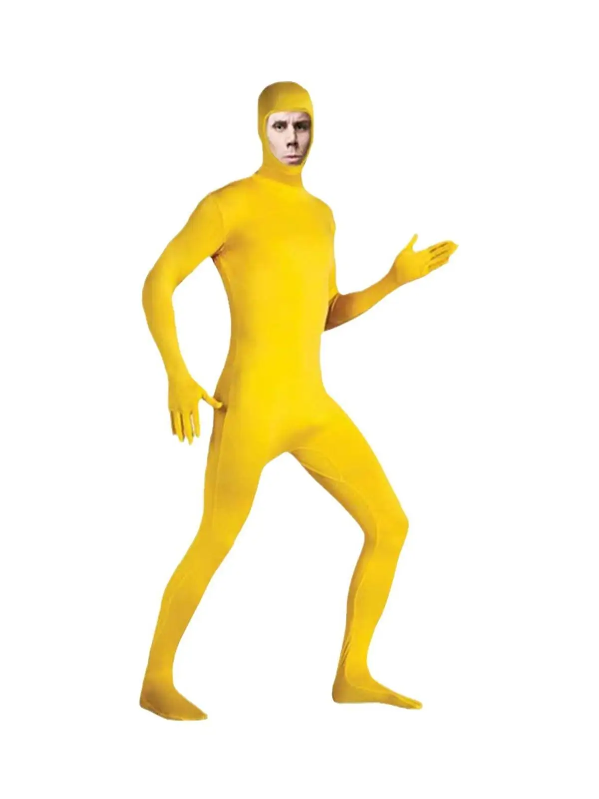 Loween Invisibili Costume Performance Costume vêtements traditionnels pour femmes Costume de scène visage révélant Robe Invisible