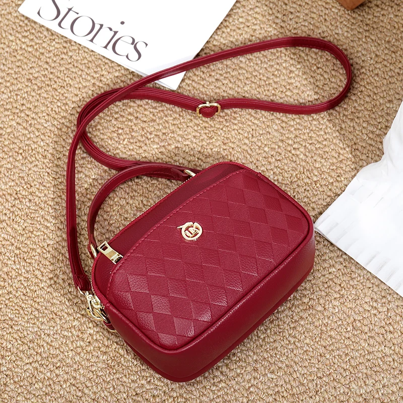 New Authentic Cowhide Fashion Trend Women's Shoulder Bag Luxury Famous Female Crossbody Bags Retro Wallet Messenger Bolsas Sac