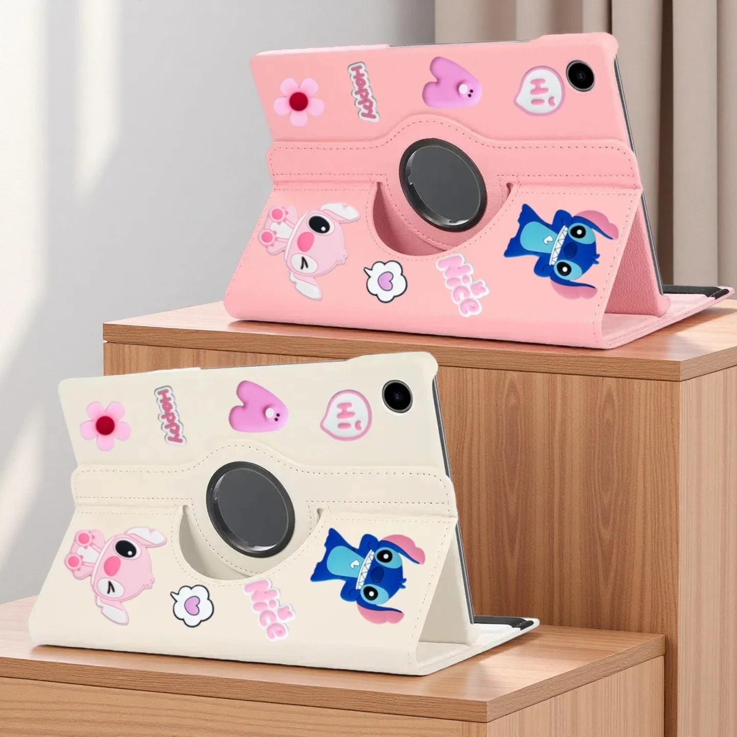 حافظة لهاتف سامسونج جالاكسي تاب A9 بلس 2023/جالاكسي تاب A11 بلس 11 بوصة 2025 من جلد البولي يوريثان حافظة كرتونية للأطفال حافظة تابلت للنوم التلقائي #3