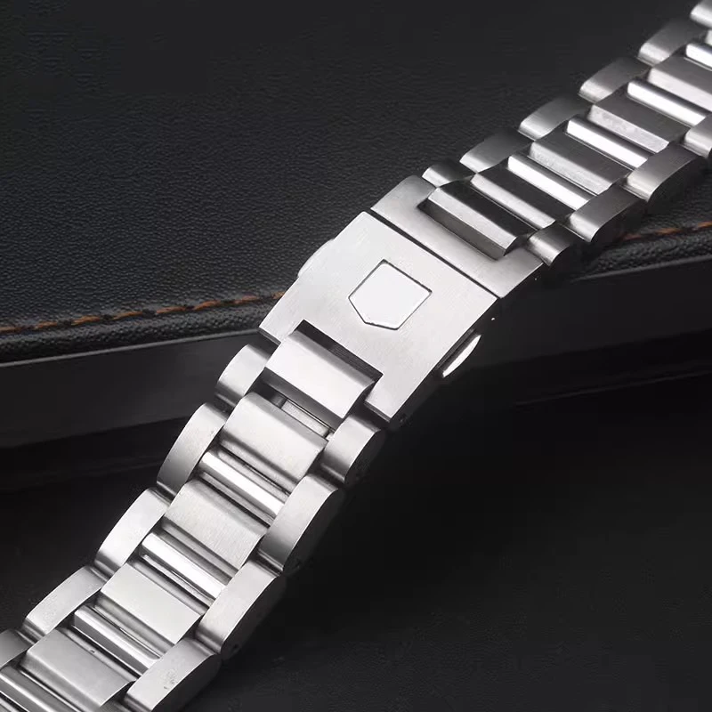 Bracelete de relógio de aço inoxidável sólido para homens, pulseira, pulseira, tag heuer calera series, acessórios do relógio, 22mm