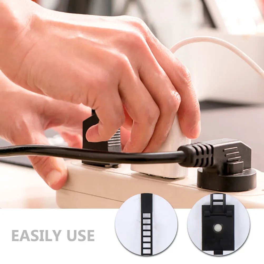 

25 Pcs Cable Tie Wire Holders for Cords Clamp Organizers Desk Abs Adhesive Management Clip Clips Ties