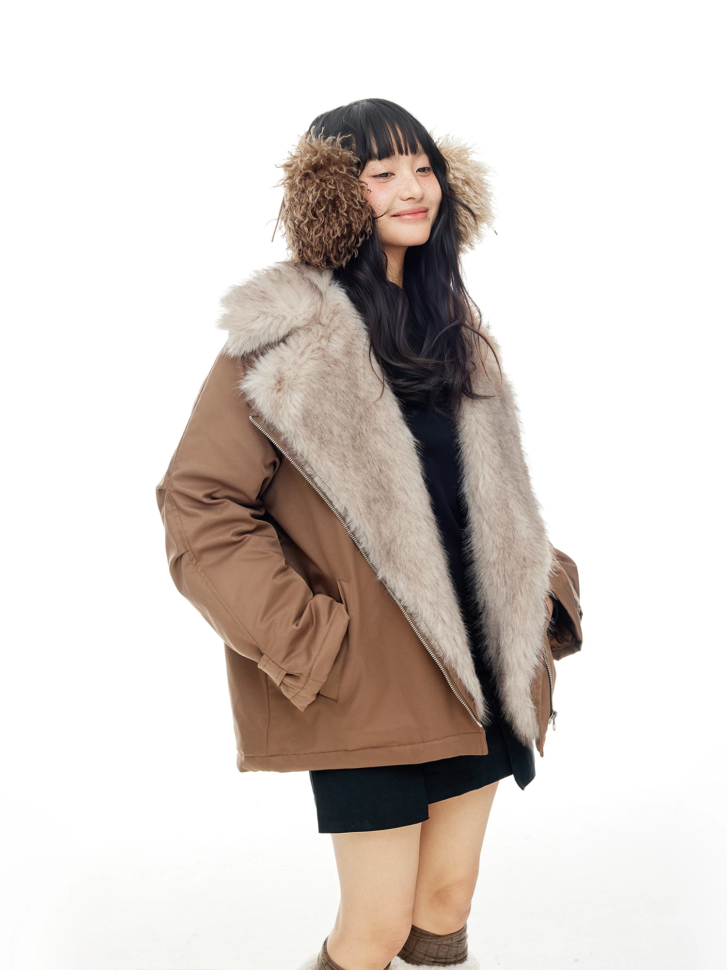 

Новая женская зимняя куртка в стиле ретро: свободная, теплая, с наполнителем из полиэфирного волокна, на молнии, с принтом Mountain Eagle