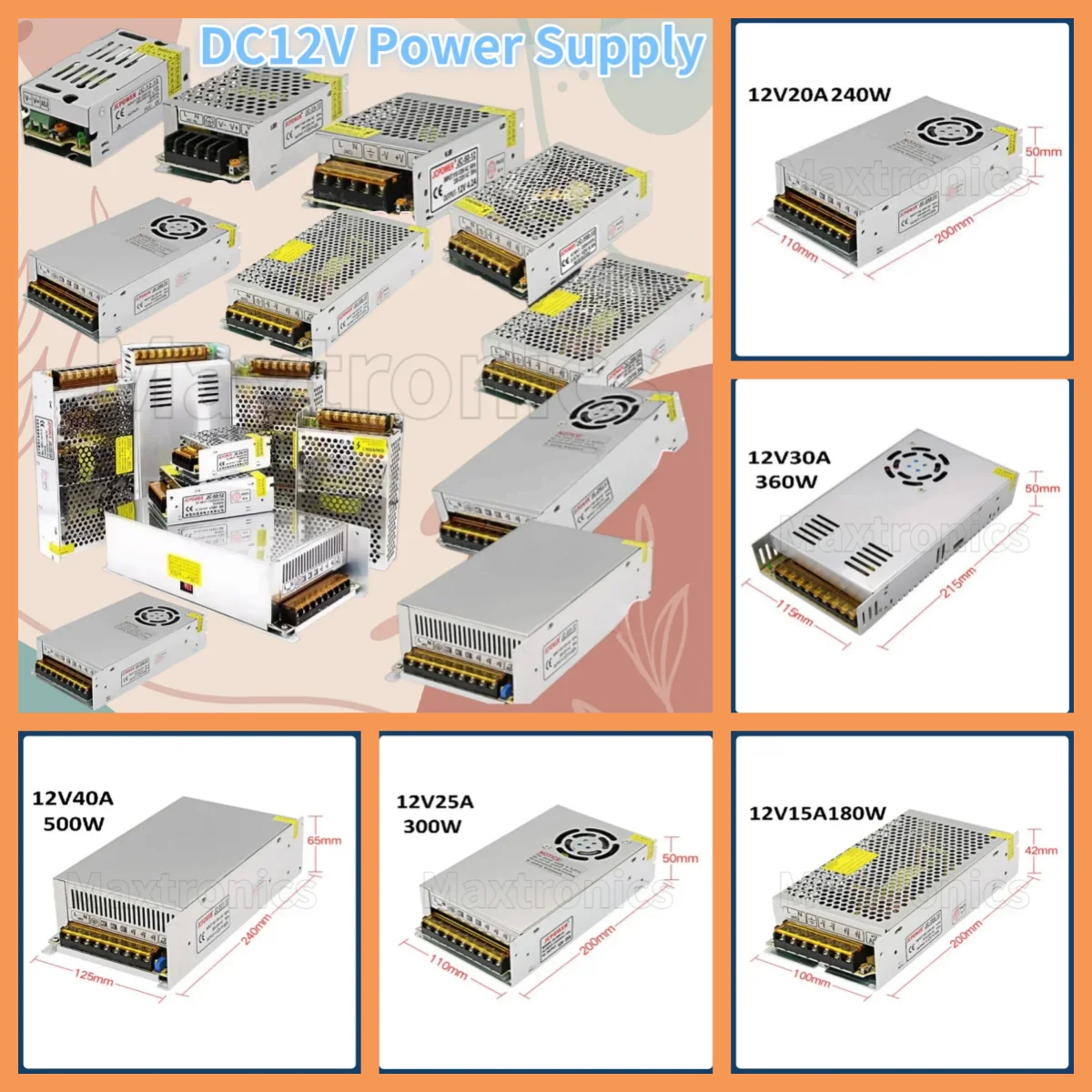 60W 120W 150W 180W …