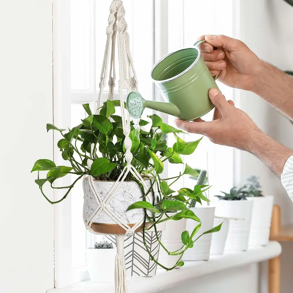 3 Pack Hanging Planters with Hooks - 3 Sizes (34/41/46) for 5-10 Inch Pots, Boho Decor, Indoor/Outdoor Use