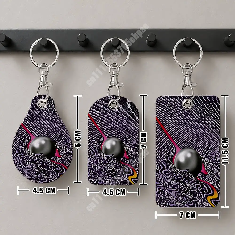Deadbeat T-Tame K-Kevin Impala Parker Leather Keychain Card Holder for Airtag & ID Cards Business Bag Charm - view 2