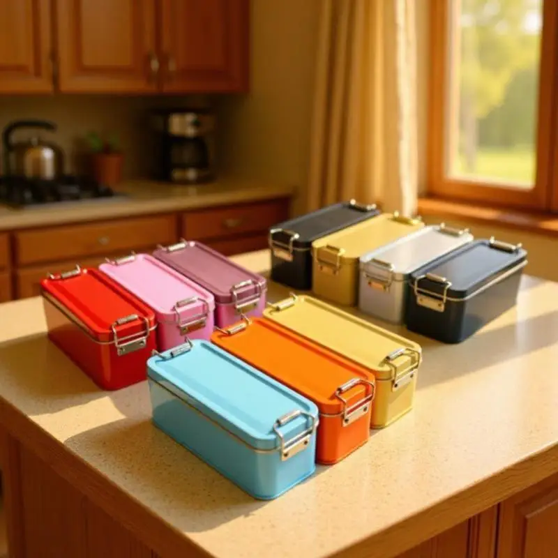High Quality Metal Rectangular Iron Box With Lid Storage Box Cake Packaging Box