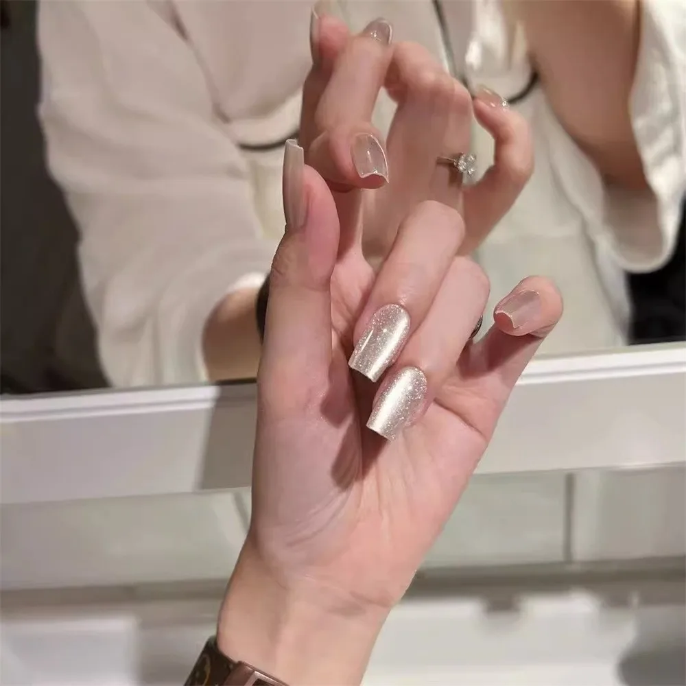 Nail Art Moonlight White klej do paznokci Spar kocie oko klej do paznokci nowy biała porcelana nowy klej do paznokci zdrowia i lustro kosmetyczne