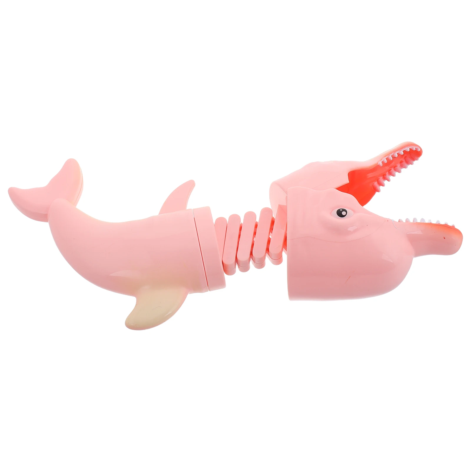 

Tricky Toys Retractable Dinosaur Spring Clip Prank Kids Claw Grabber Cartoon Shooter Dolphin Fun Play Educational