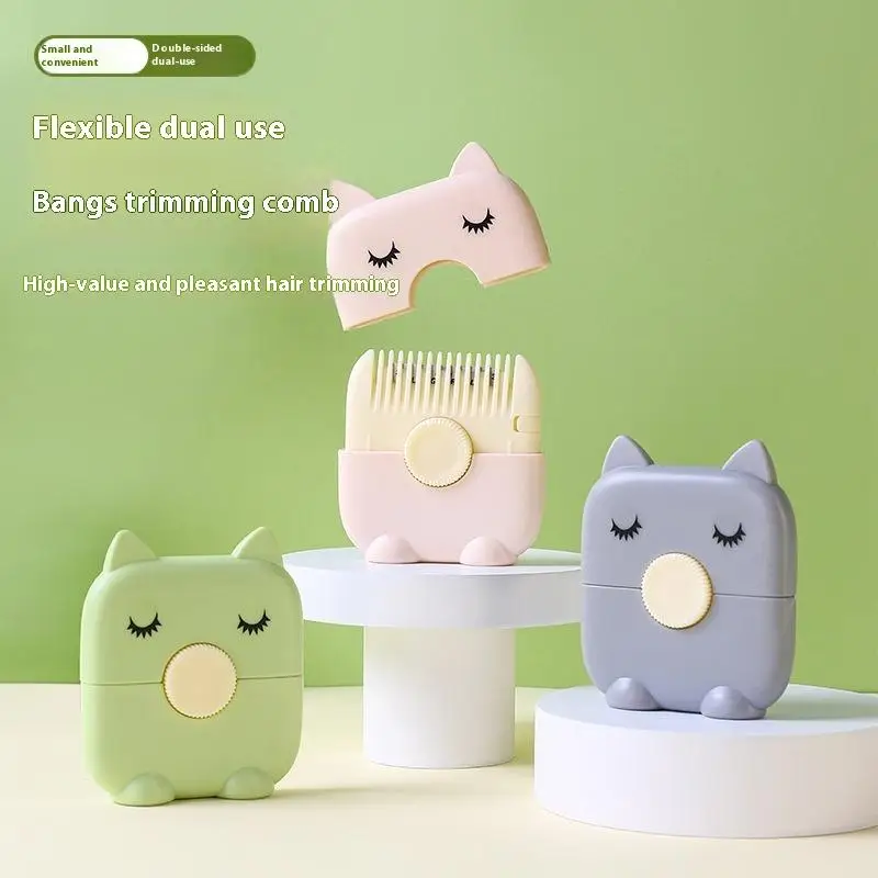 2 In 1 Baby HairCut And Hairdressing Comb Trim Bangs And Broken Hair Bangs Trimmer Manual Portable Children's Adult Hair Clipper