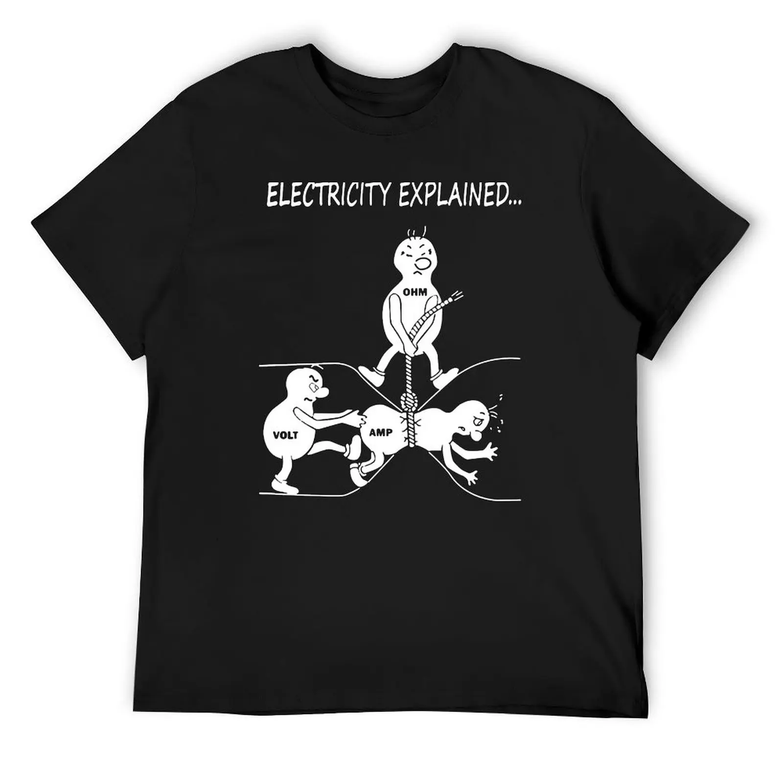 

Funny Physics T Shirt Gift-Electricity Explain for Women Men T-Shirt summer top sublime Short sleeve tee mens tall t shirts