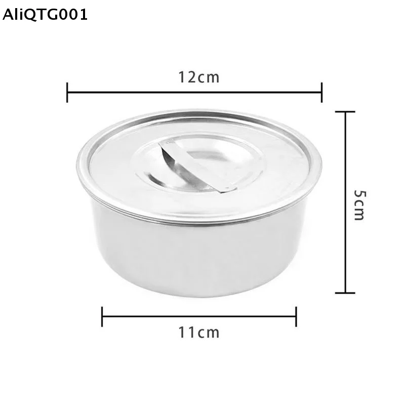 Stainless Steel Food Container with Lid Steamed Egg Ramen Rice Salad Stew Bowls Soup Cup Kitchen Tableware for Cooking And Servi