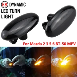 2x LED Flowing Water Dynamic Turn Signal Side Marker Light Indicator Blinker For Mazda 2 2003-2014 For Mazda 3 5 6 BT-50 MPV