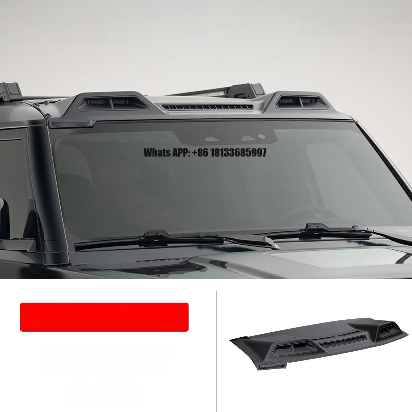 Suitable 2020-2025 for Land Rover Defender Retrofit Upgrade Carbon Fiber Roof Lights Roof Spotlights Carbon Fiber Top Deflectors