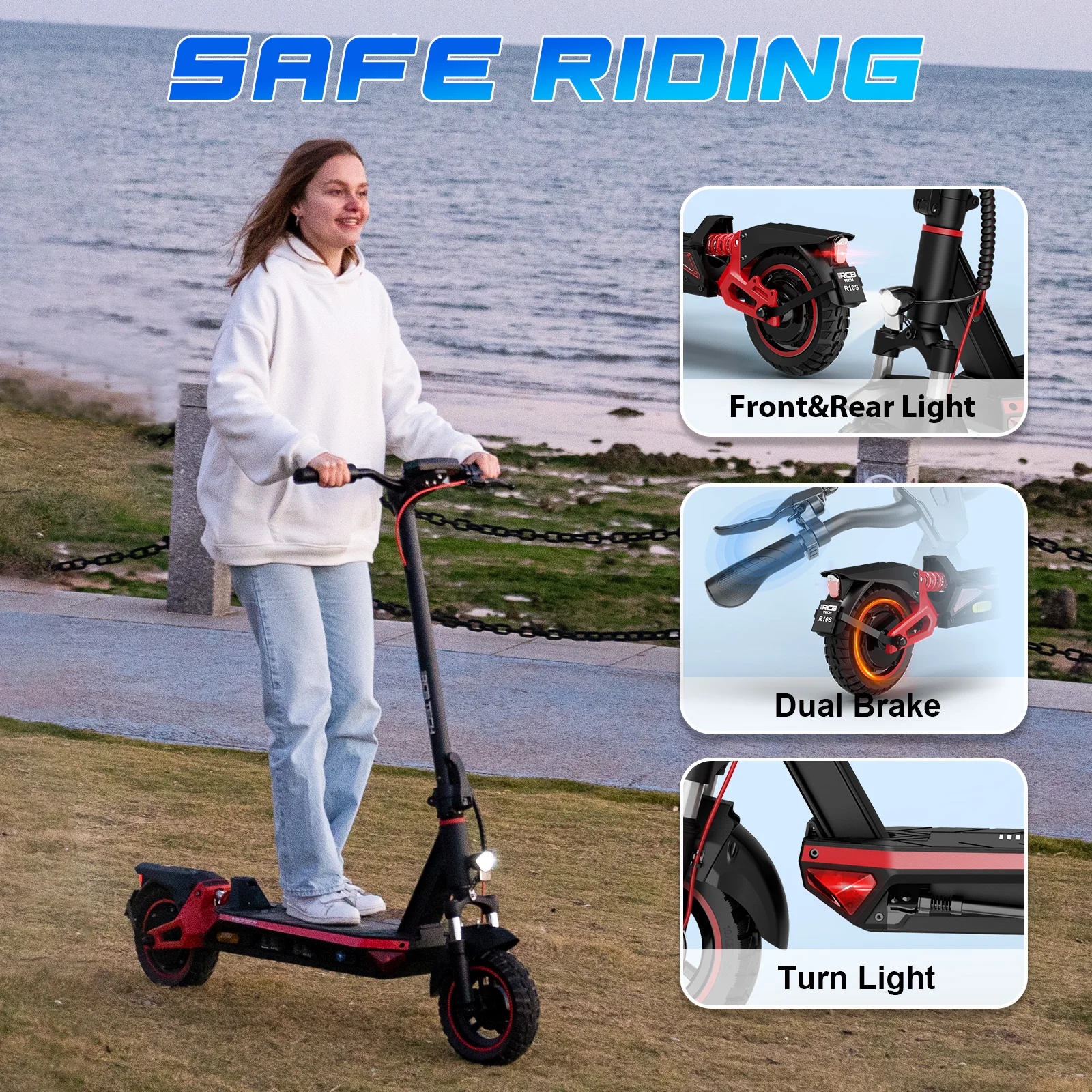 RCB TECH R10S Electric Scooter 48V 16.8Ah Battery