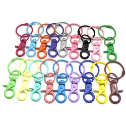 10 pz 30mm portachiavi in metallo portachiavi anelli chiusura apribile portachiavi grande chiusura aragosta per ciondoli portachiavi accessori gioielli fai da te