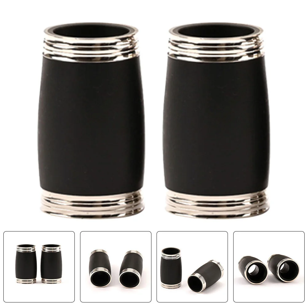 

2pcs High Pitch B Clarinet Two-Section Tube Metal Tuning Tube For Wind Instrument Replacement Compact Durable Musical Instrument