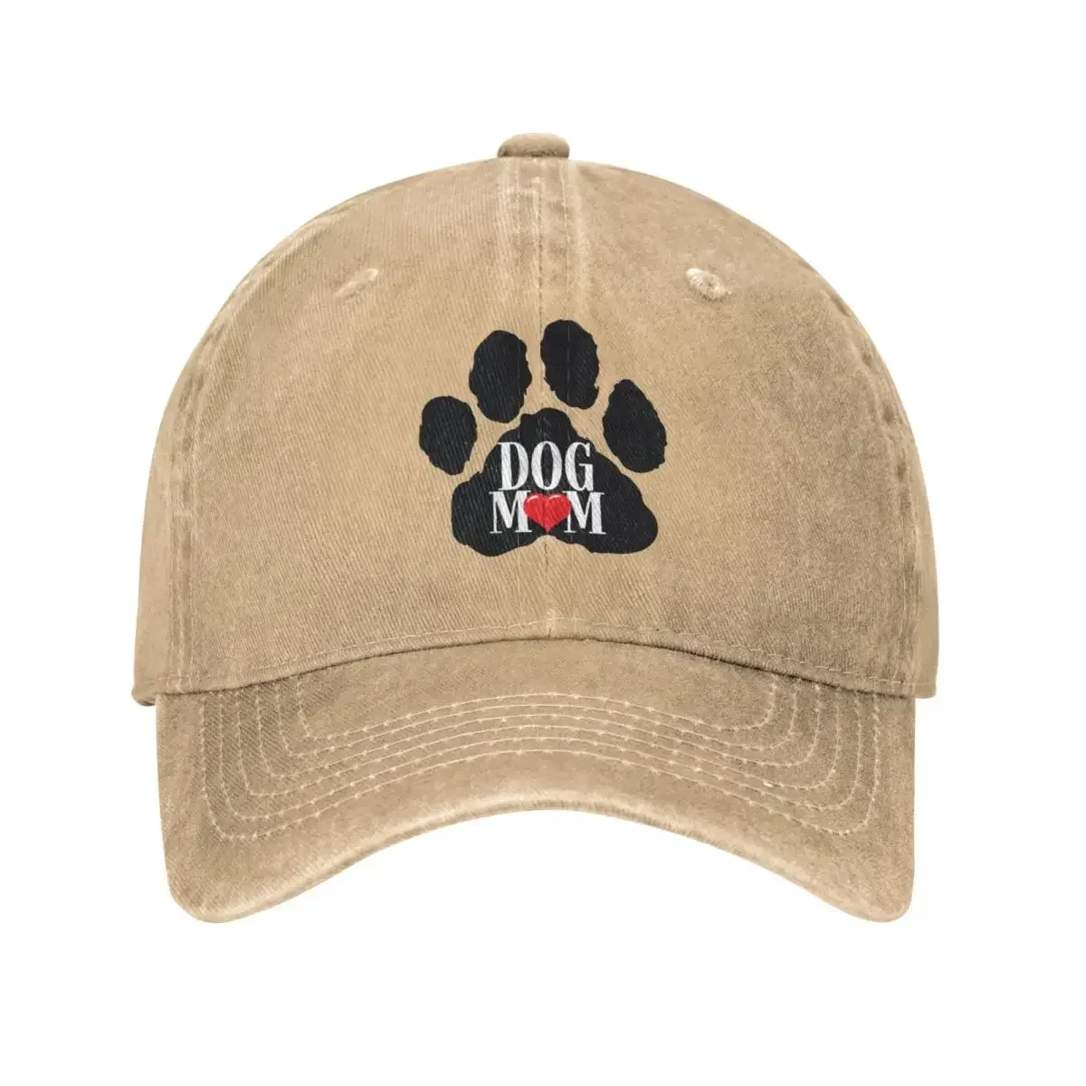 Dog Mom Paw Cap Cowboy Hat baseball funny hat baseball cap men Women's All Seasons Travel Adjustable Fit Sun Cap