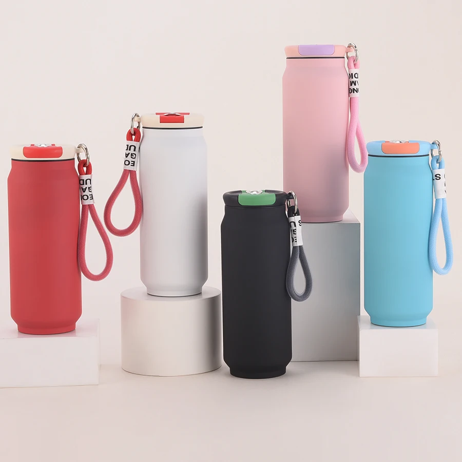 

Father's Day Gift Double Wall Vacuum Coffee Mugs Thermoses Stainless Steel Insulated Flask Tumbler with Straw