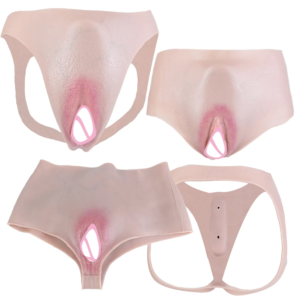 ORALSX Transgender Panties Crossdresser Underwear Insertable Vagina Hiding Gaff Wearable Soft Stretch Briefs For Adults 18 Plus