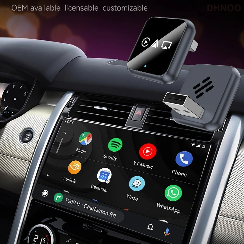 محول Carplay اللاسلكي Android Auto لنظام Apple Airplay الذكي وشاشة عرض USB التوصيل والتشغيل التلقائي 3in1 Car Play
