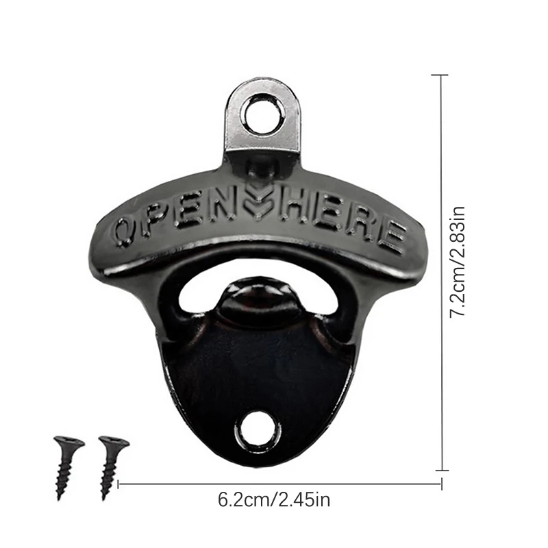 Portable Wall-mounted Bottle Opener Bar Beer Soda Glass Cap Bottle Opener On The Wall Kitchen Tool Convenient