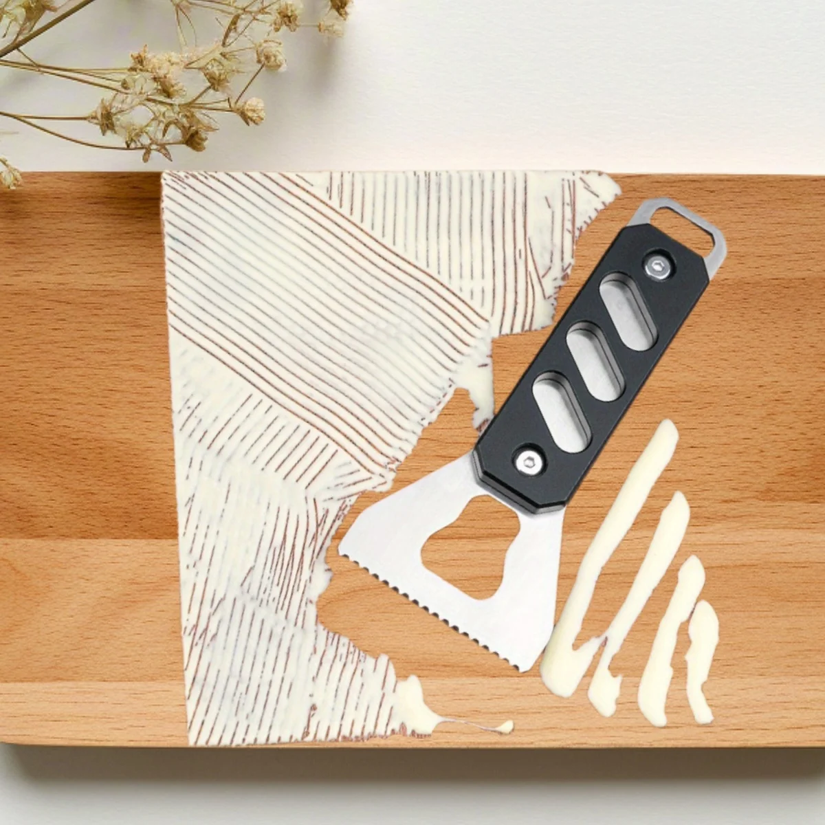 Aluminum Handle Glue Spreaders Solid Wood Repair and Adhesive Assisted DIY Tool-Steel Glue Applicator - Woodworking Glue Shovel
