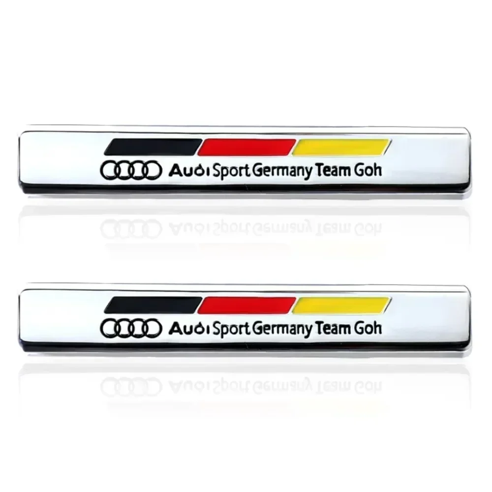 

1/2PCS 3D Metal Car Badge Body Rear Trunk Sticker Decoration Auto Refit Accessories for Audi Sline TT A1 A2 A3 A4 A5 A6 A7 A8 8P