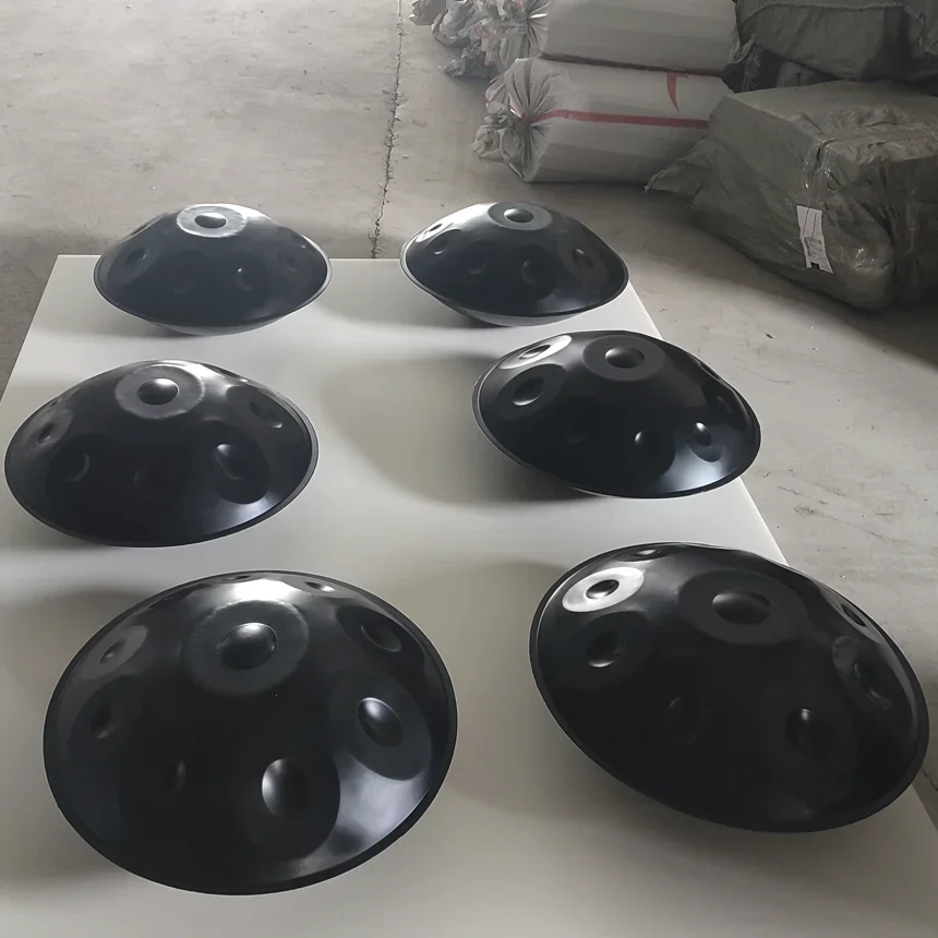 Стальной ручной барабан Handpan наборы барабанов D, 22 дюйма, с мягкой ручной сумкой, 2 ручных молотка, подставка handpan