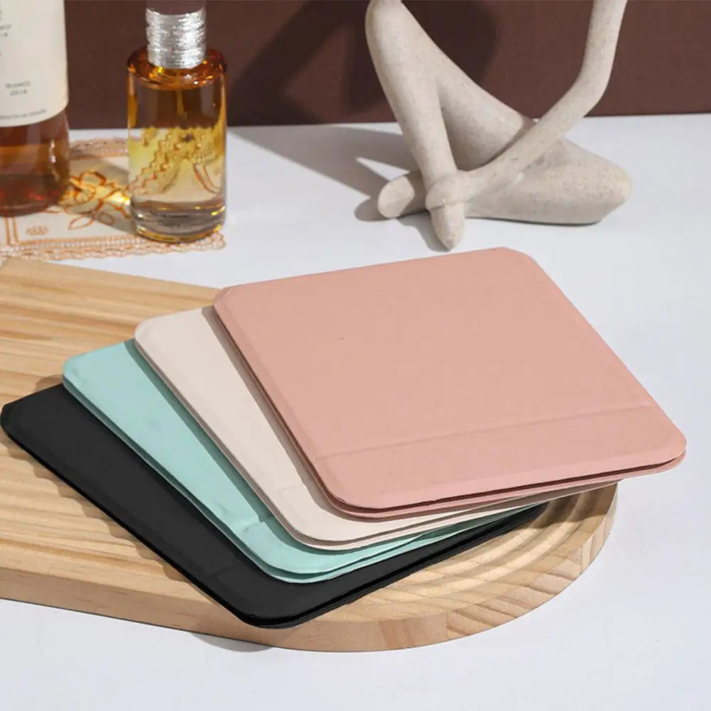 Mini specchio per il trucco portatile portatile, tavolo del dormitorio e uso in ufficio Specchio pieghevole elegante regolabile e portatile