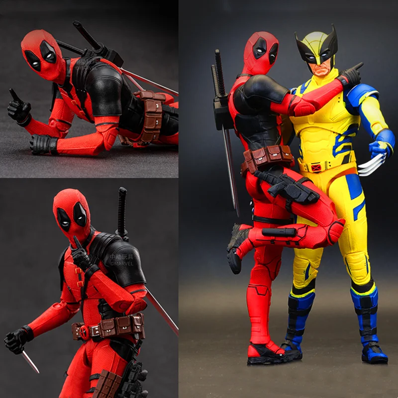 ZDTDS Deadpool & Wolverine Spider-Man X-Men Logan Winston Wilson Assembly Action Figures Collection Doll Joint Mobility Toy Gift