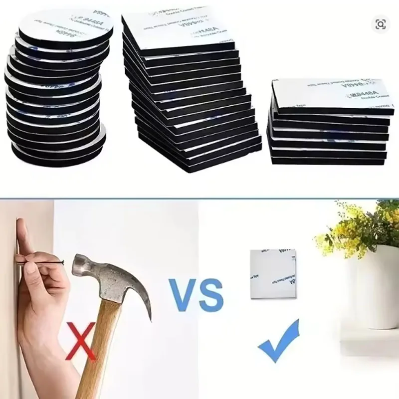 Tesa Double Sided Foam Pads Extra Strong Adhesion Heat Resistant No Residue for Wall Car Interior Socket Fixing view 2