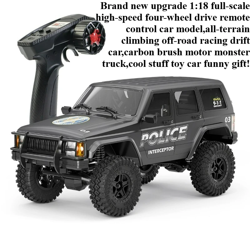 Cool Stuff Toy Car Funny Gift-1:18 Full-scale High-speed 4WD Rc Truck,Remote Control Car,Climbing Off-road Rc Cars,Toys for Boys