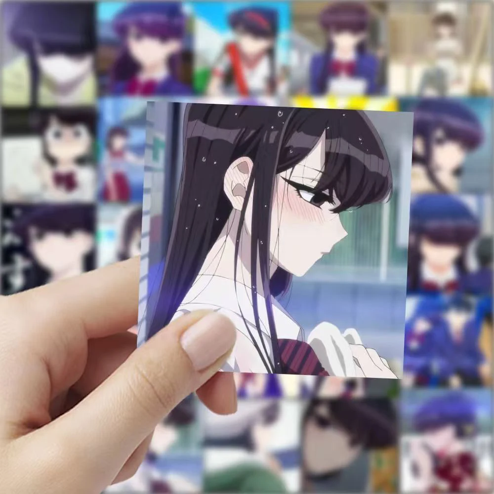 10/30/59 pçs kawaii komi shoko tadano hitohito adesivos komi não pode comunicar anime adesivo scrapbooking portátil bagagem decalque