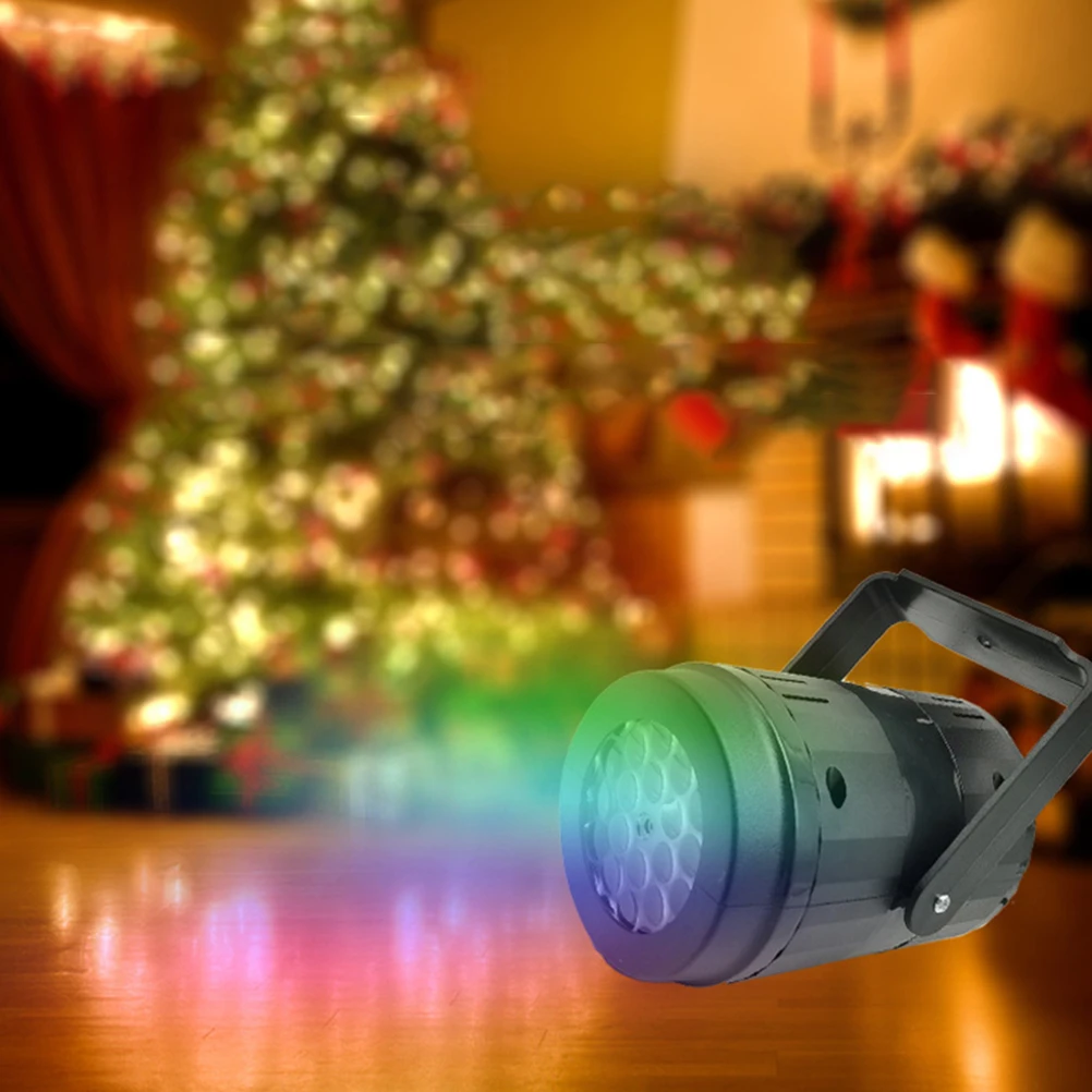 1Pcs Christmas Lamp Projector Creative Indoor LED Light for Birthday Children's Day Holiday Gift Rotary Snowflake Pattern Effect