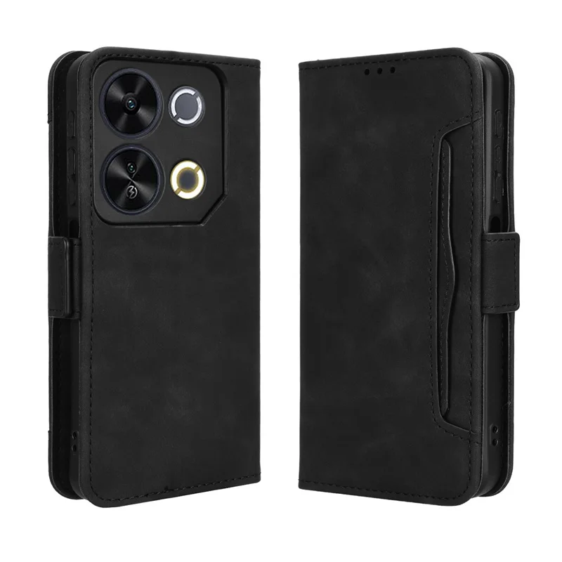 For Itel P65 4G P671L Premium Leather Wallet Leather Flip Multi-card slot Cover For Itel P65 4G P671L Phone Case