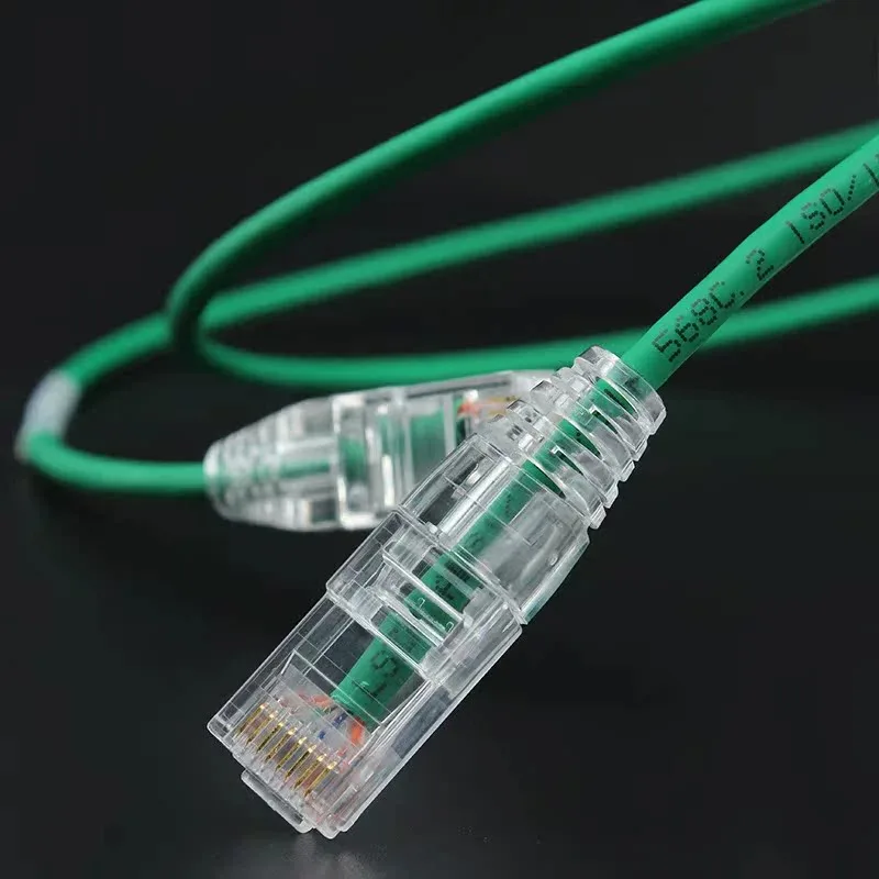 (5pcs/Pack) Patch Cord RJ45 Colour UTP Cat6A 28AWG Slim Ethernet Network cat 6 ethernet cable 4 PVC Cat7 STP Internet Lan Cable