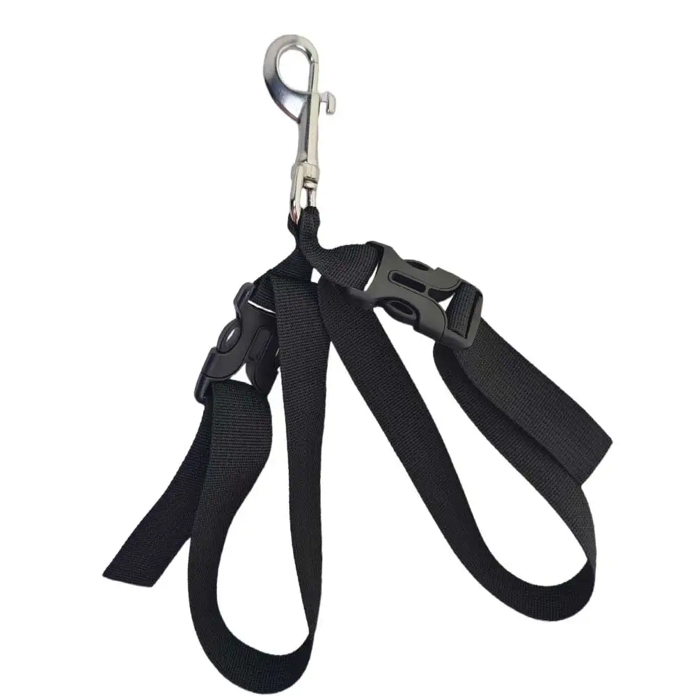 Scuba Fin Hanging Strap with Quick-Release 316 Stainless Steel Clip Drying & Storage Rack for Diving Fins Mask Snorkeling Gear