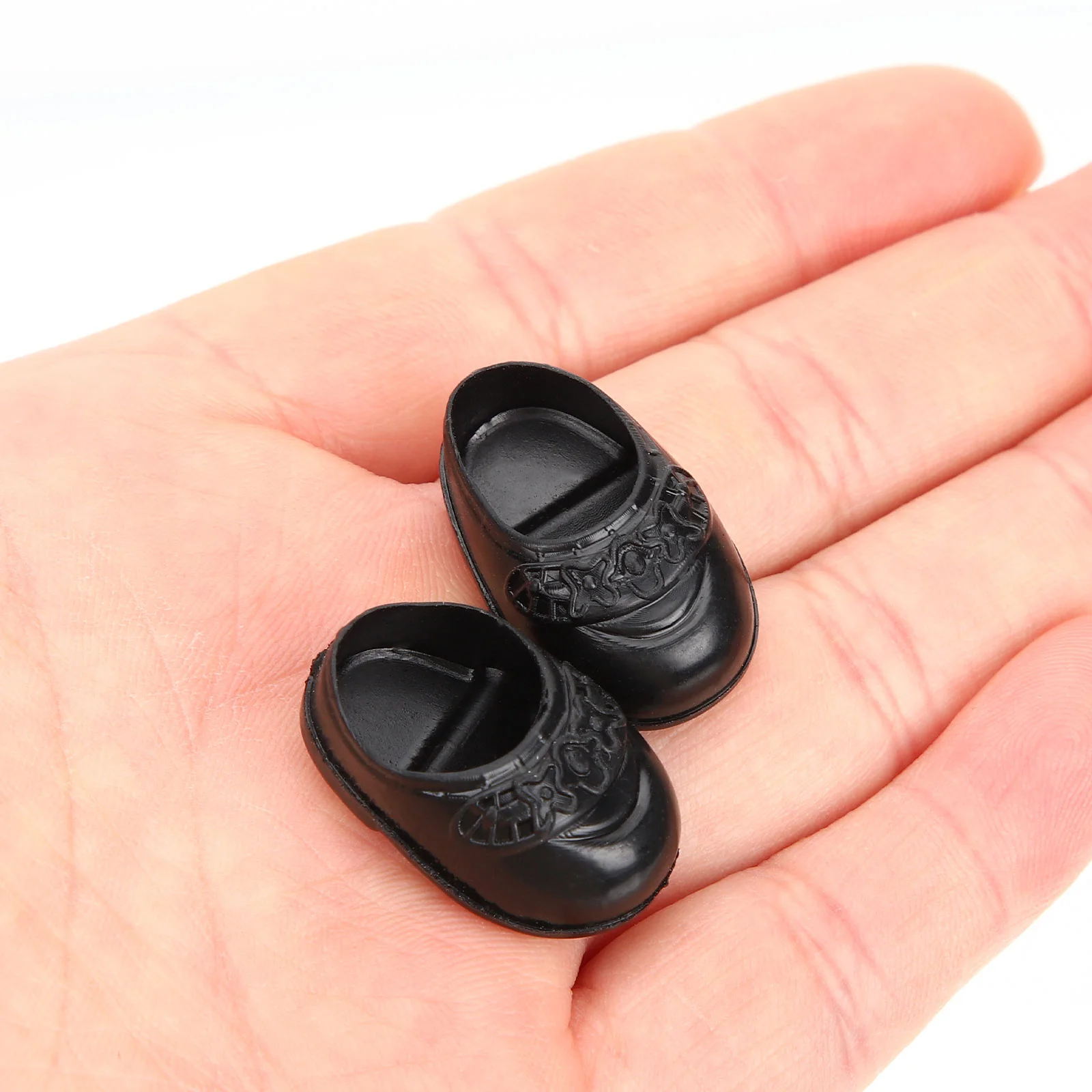 Mini zapatos planos para niñas, juguetes de casa para niños, adornos en miniatura, accesorios para juegos, modelos, 4 pares