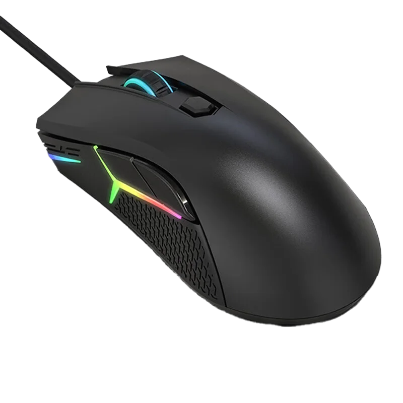 Lenovo Legion Gaming Mouse HEADSHOT แบบมีสาย USB Esports Optical เครื่องยนต์ 4 ระดับ DPI การยศาสตร์ 16.8 ล้านสี Light Skin-เช่น