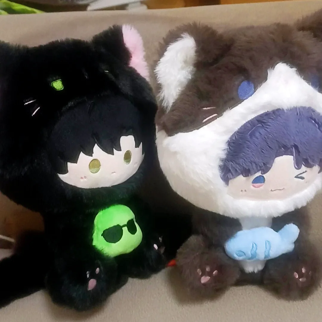 

Плюшевая игрушка-кошка 20 см Love And Deepspace (Силус, Рафаэль, Калеб, Зейн, Ксавьер) с хлопковым телом и одеждой для переодевания, подарок для фанатов Maumet