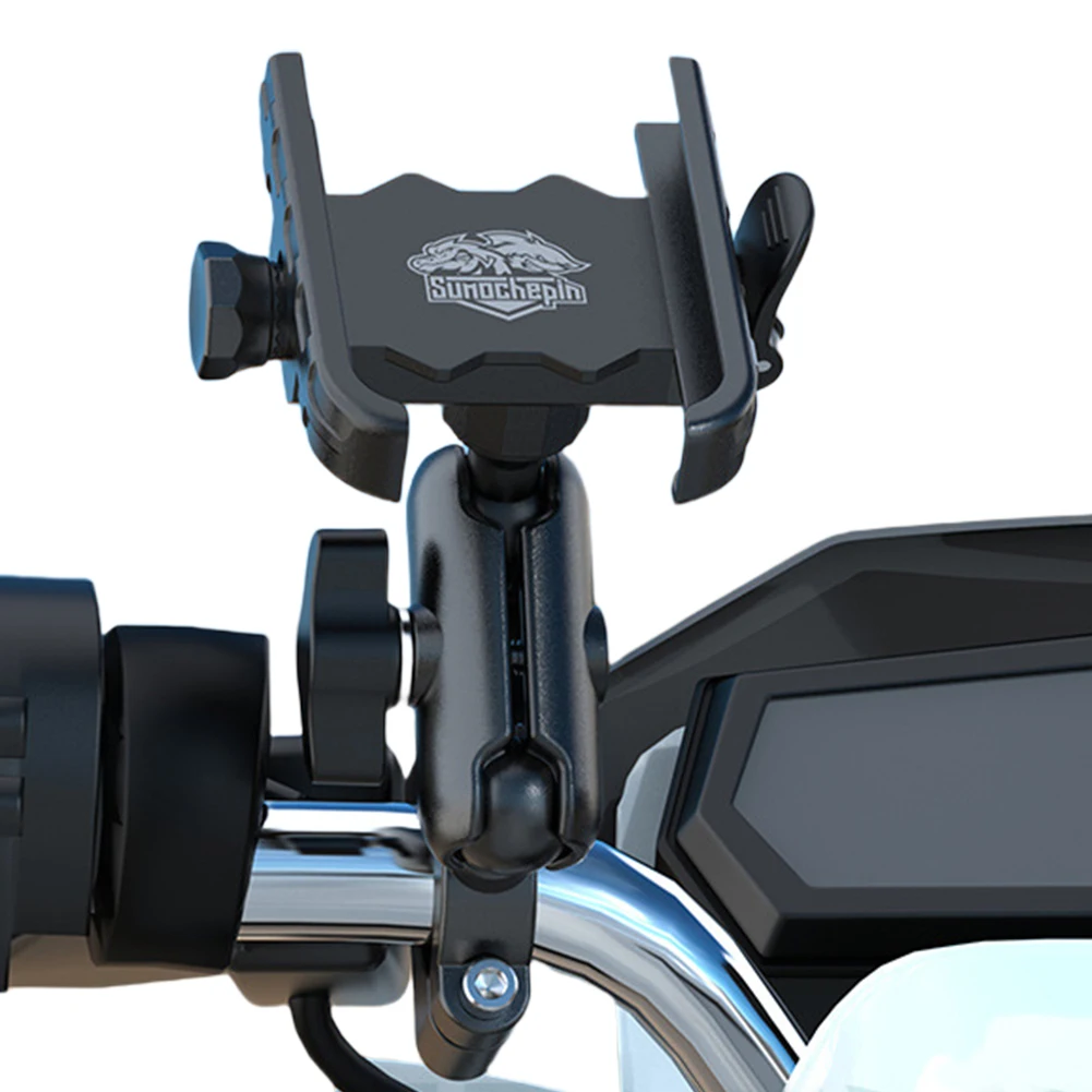 

Motorcycle Phone Holder Anti-Shake Motorcycle Cellphone Holder Adjustable Navigation Bracket for Motorcycle