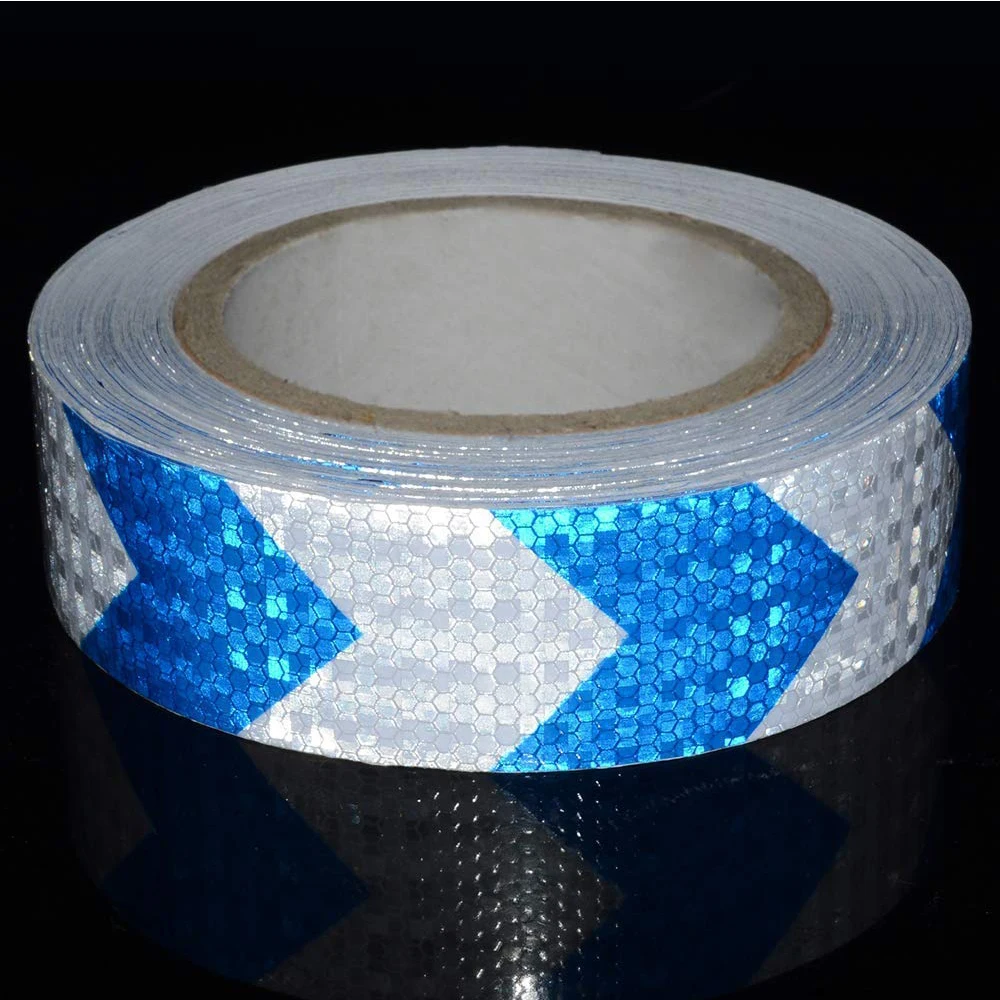 Autocollants Réflecteur Haute Visibilité Imperméable, 5cm x 25m/Rouleau, Autocollants Iode pour Rappel de Sécurité