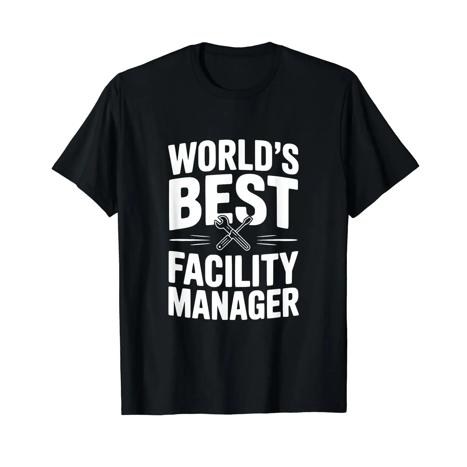 Appreciation of the world's best facility manager Affordable graphic T shirt vintage Washed Slightly fashion Comfortable Casual
