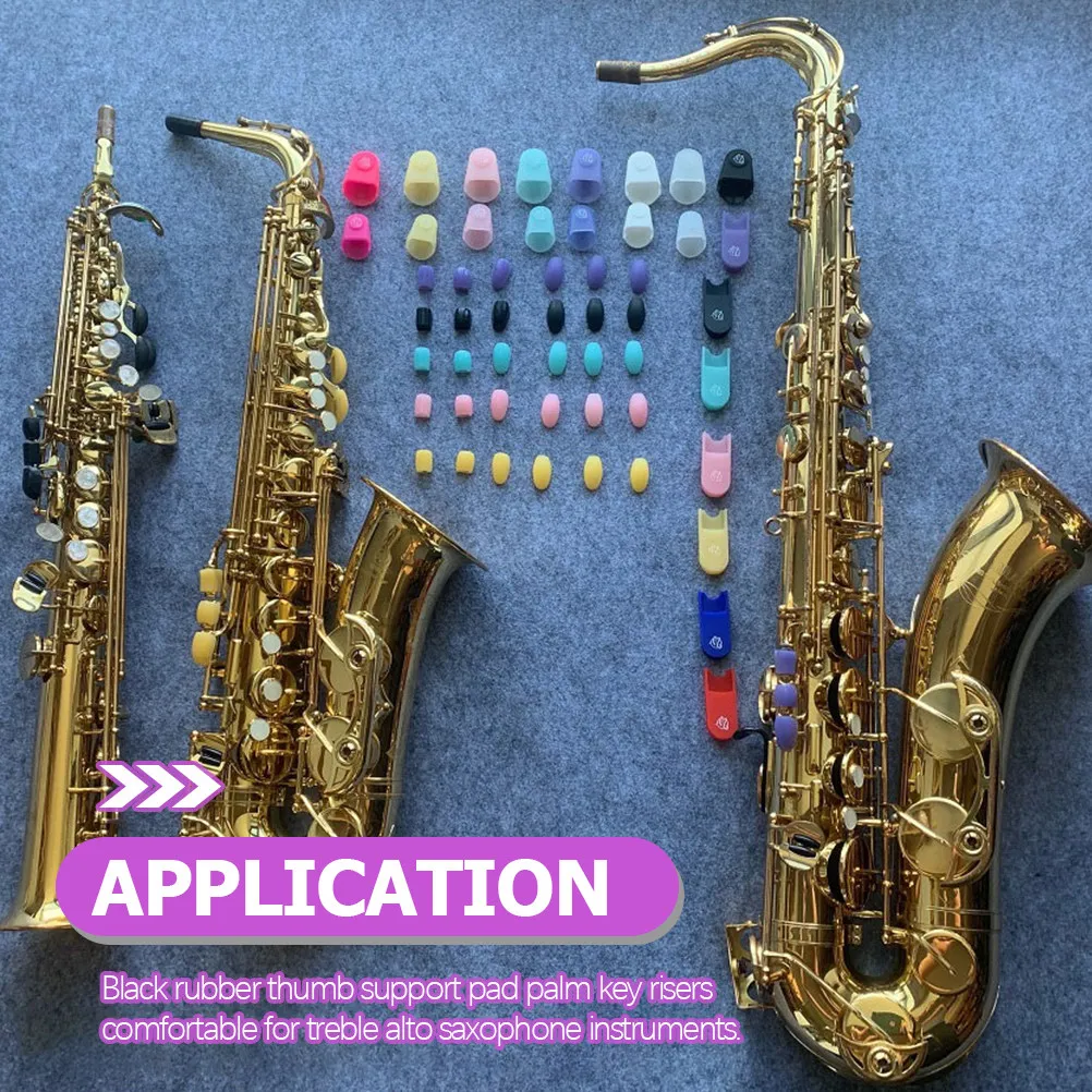 6Pcs Saxophone Side Key Protector Silicone Pads Stable Installation Suitable for Daily Practice Professional Competition