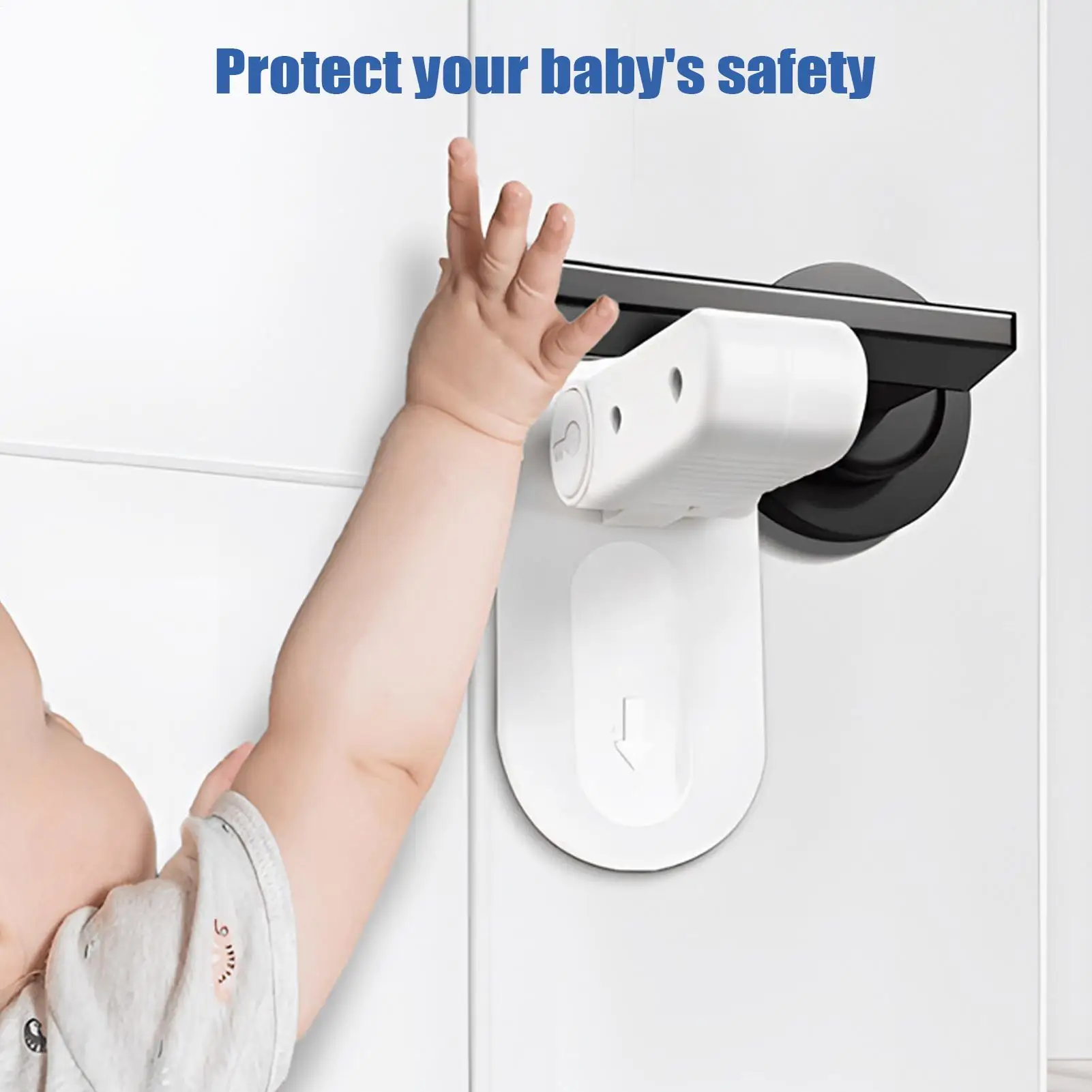 

Детский дверной замок, детский дверной замок, защитная защелка, пробка, продукты безопасности для детей для домашних животных, детская комната, кухня