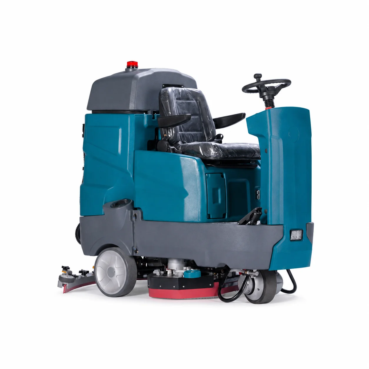 Zoyon ZY-D9 Ride-On Floor Scrubber Roller Brush LCD Display Low Noise 68dB Battery Included for Factory Logistics Airport Mall